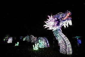 Lantern Festival At Chateau Castel Novel In Varetz - France
