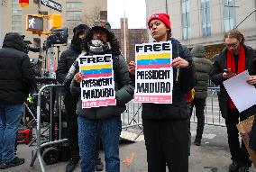 Maduro Supporters at The Federal Court - NYC