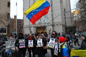 Maduro Supporters at The Federal Court - NYC