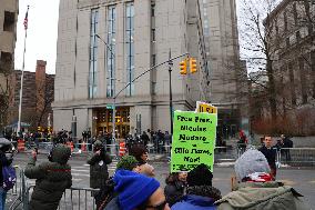 Maduro Supporters at The Federal Court - NYC