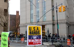 Maduro Supporters at The Federal Court - NYC