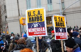 Maduro Supporters at The Federal Court - NYC