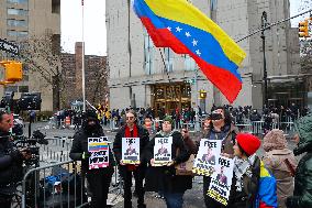 Maduro Supporters at The Federal Court - NYC
