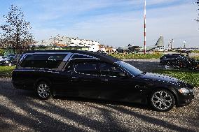 Arrival of The Bodies of Italian Victims of The New Year's Eve Fire in Crans-Montana - Milan