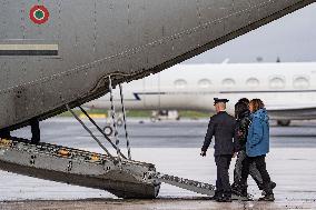 Arrival of The Bodies of Italian Victims of The New Year's Eve Fire in Crans-Montana - Rome
