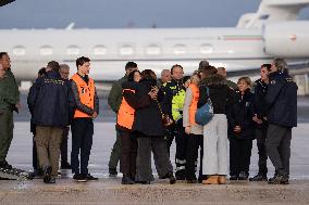 Arrival of The Bodies of Italian Victims of The New Year's Eve Fire in Crans-Montana - Rome