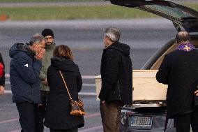 Arrival of The Bodies of Italian Victims of The New Year's Eve Fire in Crans-Montana - Rome