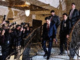 Marco Rubio Arrives to Brief Congress on Venezuela