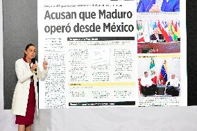 MPresident Claudia Sheinbaum Holds Briefing About Nicolas Maduro