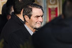 Coffins Of Crans Montana Fire Victims Arrive At Linate Airport - Milan