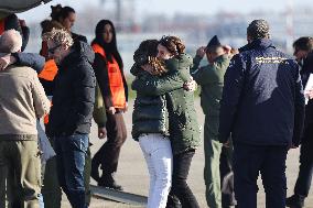 Coffins Of Crans Montana Fire Victims Arrive At Linate Airport - Milan
