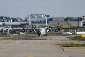 Coffins Of Crans Montana Fire Victims Arrive At Linate Airport - Milan