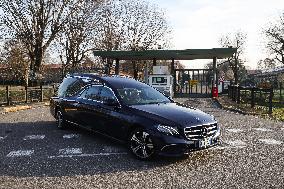 Coffins Of Crans Montana Fire Victims Arrive At Linate Airport - Milan