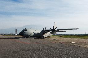 Coffins Of Crans Montana Fire Victims Arrive At Linate Airport - Milan
