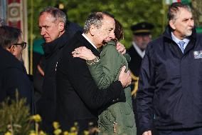 Coffins Of Crans Montana Fire Victims Arrive At Linate Airport - Milan