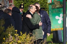 Coffins Of Crans Montana Fire Victims Arrive At Linate Airport - Milan