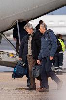 Coffins Of Crans Montana Fire Victims Arrive At Linate Airport - Milan