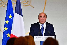 President Macron At The Traditional Epiphany Galette Ceremony - Paris