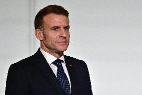 President Macron At The Traditional Epiphany Galette Ceremony - Paris