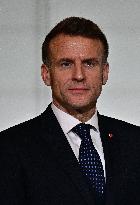 President Macron At The Traditional Epiphany Galette Ceremony - Paris