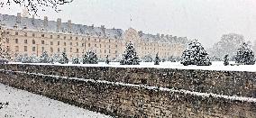 Snowfall Over Invalides and Concorde - Paris