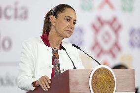 President Claudia Sheinbaum Holds Briefing About Nicolas Maduro