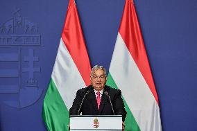 Viktor Orban At His Annual International Press Conference - Budapest