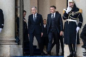 Macron and Carney Meet Ahead of Summit - Paris