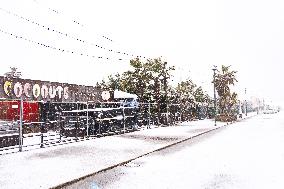 Heavy Snow Covers Beach On Epiphany - Rimini