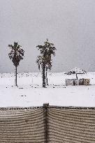 Heavy Snow Covers Beach On Epiphany - Rimini