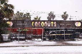 Heavy Snow Covers Beach On Epiphany - Rimini