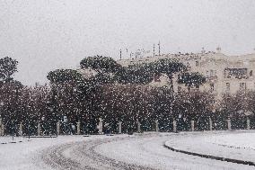 Heavy Snow Covers Beach On Epiphany - Rimini