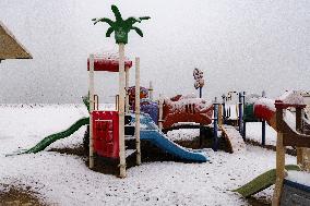Heavy Snow Covers Beach On Epiphany - Rimini