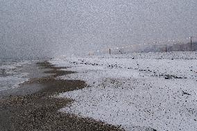 Heavy Snow Covers Beach On Epiphany - Rimini