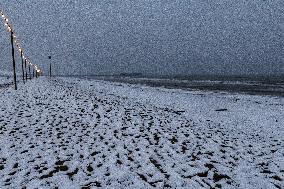 Heavy Snow Covers Beach On Epiphany - Rimini