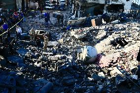 Aftermath Of Israeli Airstrike On Industrial Area Near Sidon - Lebanon