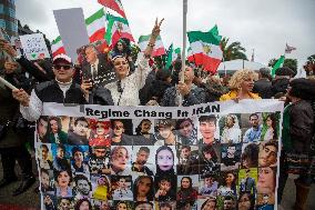 Iran Regime Opponents Protest In LA