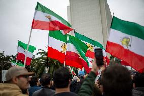 Iran Regime Opponents Protest In LA