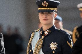 Royals At The Military Easter At The Royal Palace - Madrid