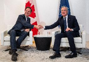 Prime Minister Mark Carney Meets NATO Secretary General - Paris