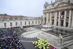 Pope Leo XIV Prays The Angelus - Vatican