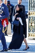 Royals At The Military Easter At The Royal Palace - Madrid