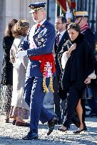 Royals At The Military Easter At The Royal Palace - Madrid