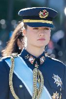 Royals At The Military Easter At The Royal Palace - Madrid