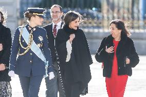 Royals At The Military Easter At The Royal Palace - Madrid
