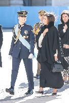 Royals At The Military Easter At The Royal Palace - Madrid