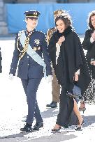 Royals At The Military Easter At The Royal Palace - Madrid