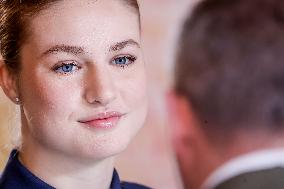 Royals At The Military Easter At The Royal Palace - Madrid