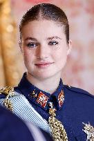 Royals At The Military Easter At The Royal Palace - Madrid