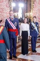 Royals At The Military Easter At The Royal Palace - Madrid